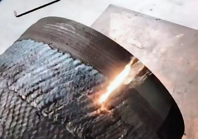 手持激光焊機(jī)除銹效果